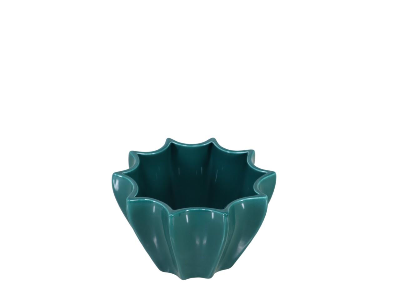 Schale Lineart smaragdgrün glanz Keramik D17x10,6cm