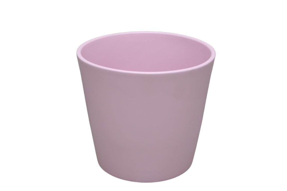 Keramikübertopf Serie 440  8cm rosa matt