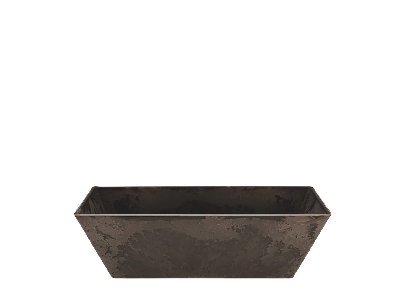 Pflanzgefäß KARA rechteckig Kunststoff anthrazit L21x7cm