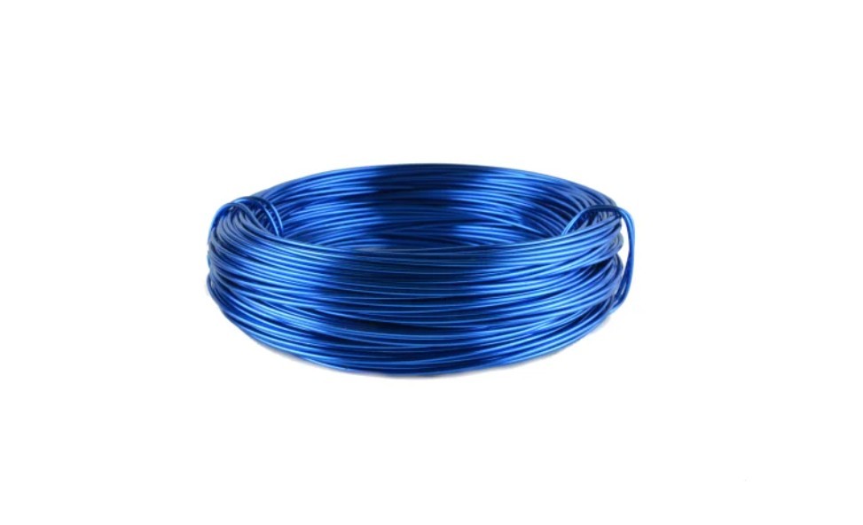 Aluminium-Draht 2,0 60m/500 gr. royalblau NETTO