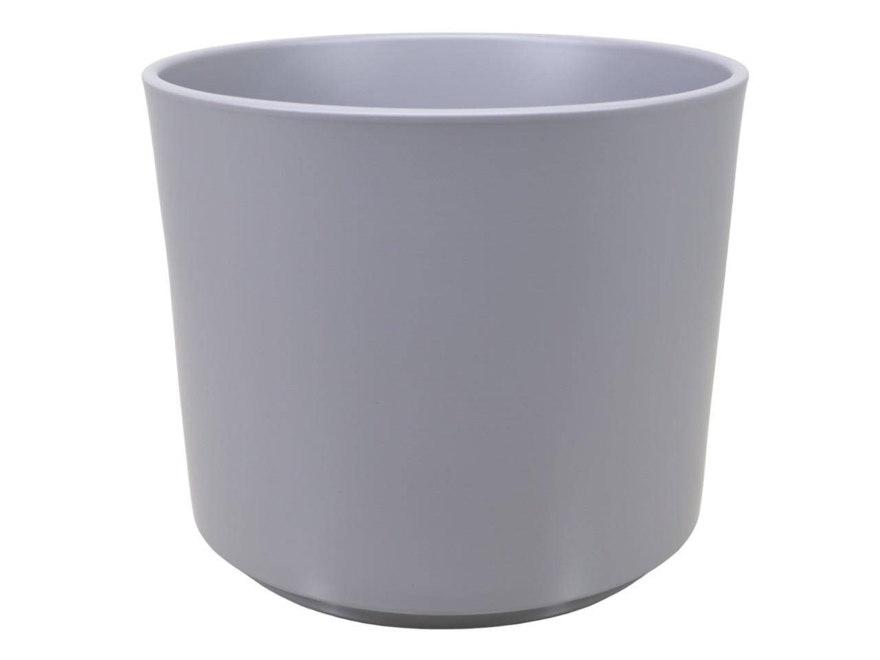Keramikübertopf Cilindro basaltgrau matt D32cm