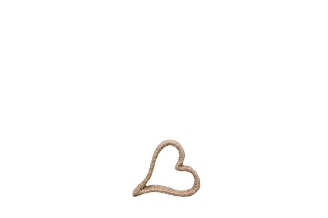 Herz Jute natur L13x11x2cm