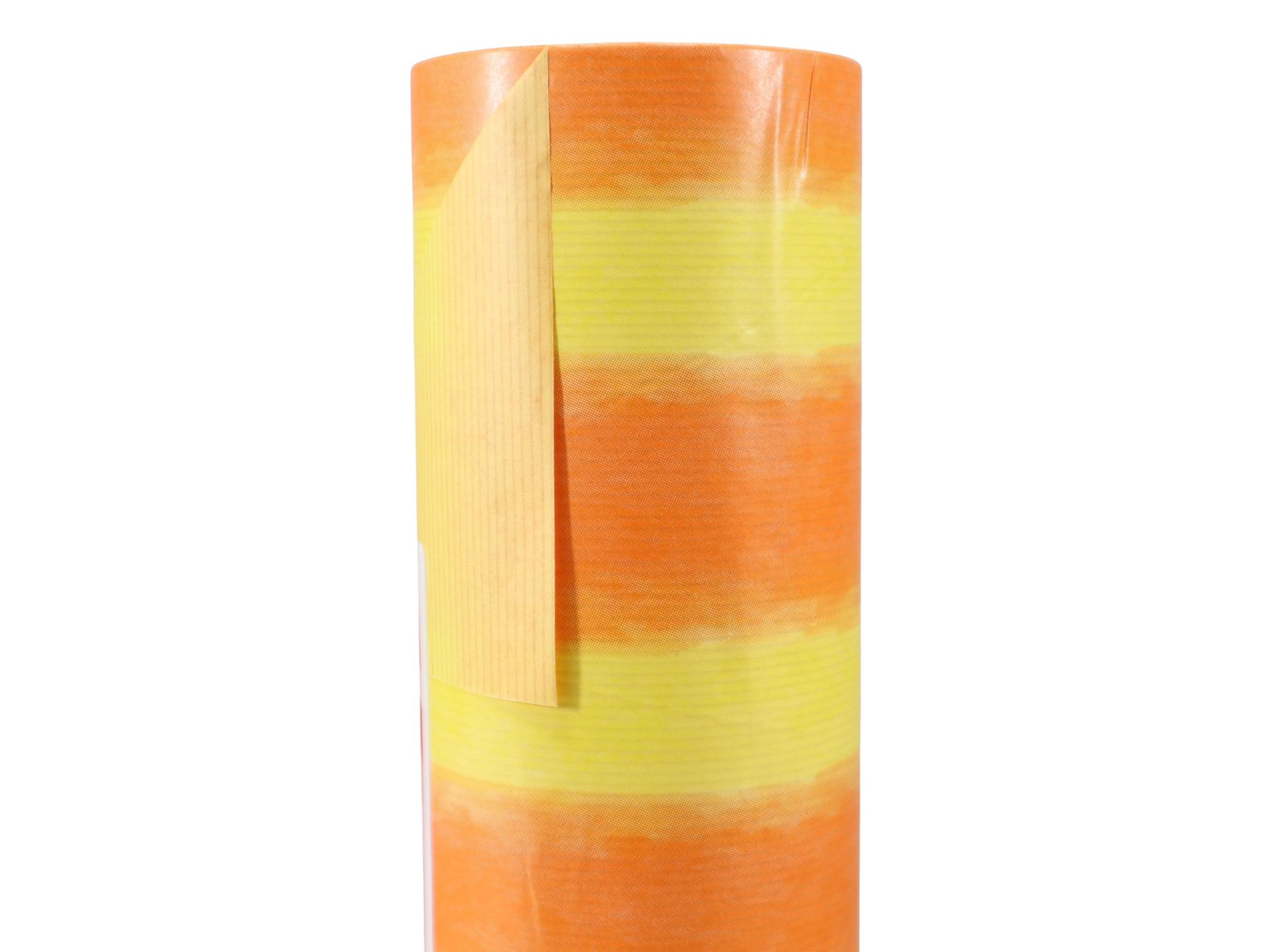 Manschettenpapier 25cm 100lfm Duett orange/gelb NETTO