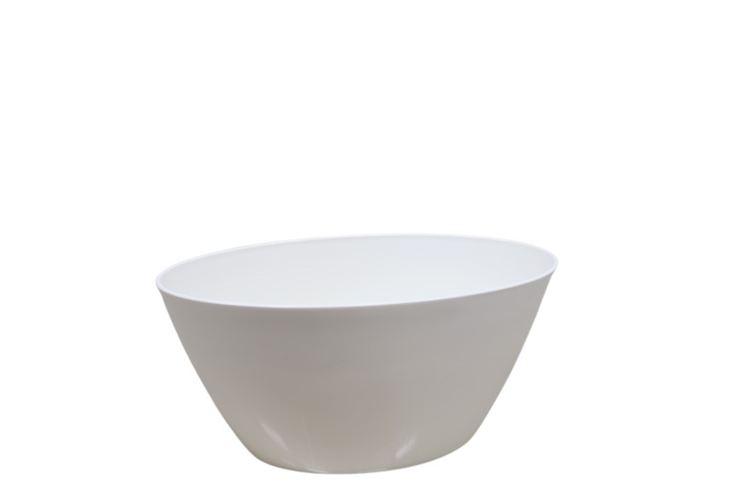 Schiffchen Barca 25cm hochglanz weiss